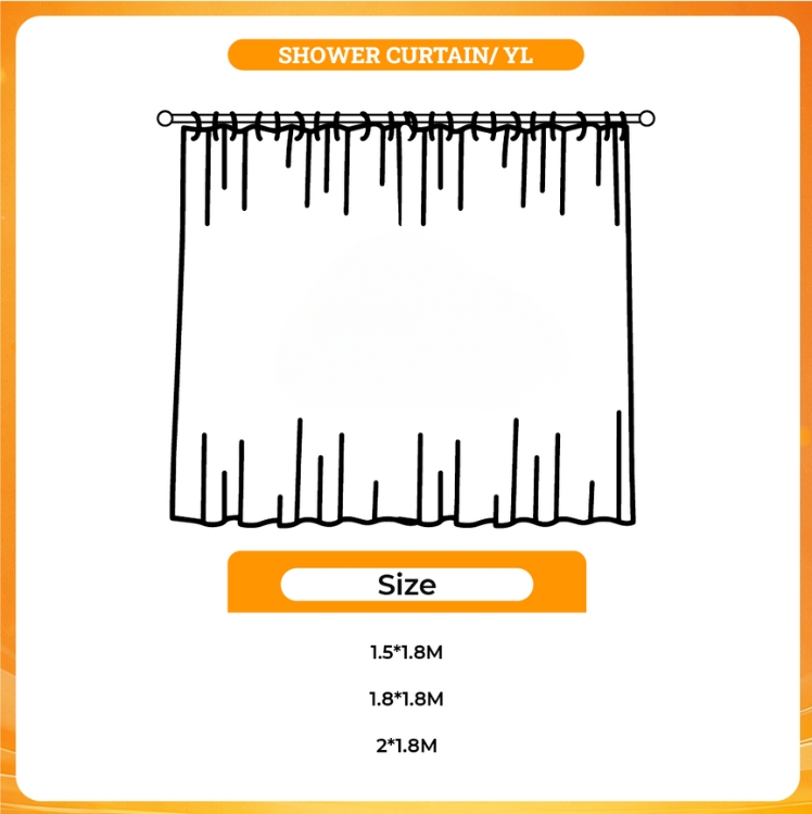 3D shower curtain - Joji Shop