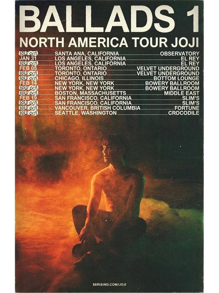 Joji Dark Soul Reflective Poster