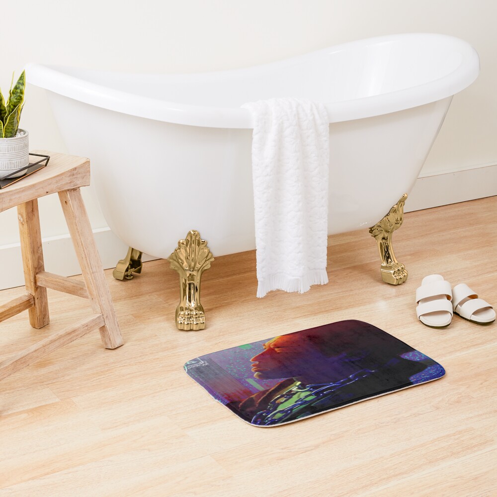 Joji Neon Skyline Stylish Bath Mat - Image 2