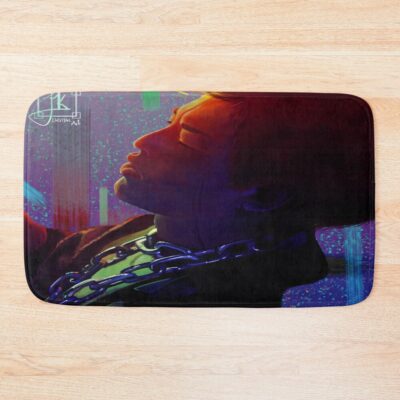 Joji Neon Skyline Stylish Bath Mat