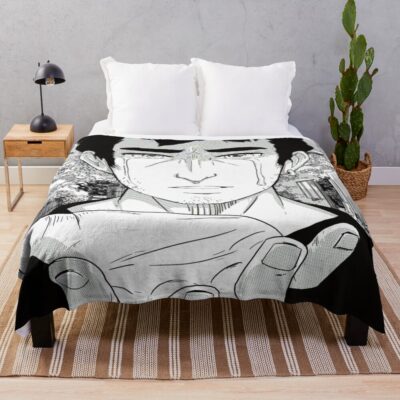 Manga Panel Joji Crying No Words Throw Blanket