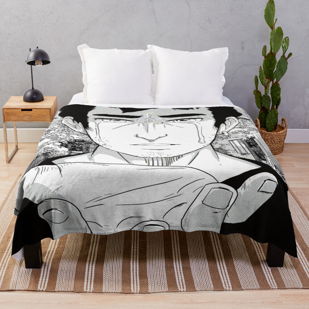 Manga Panel Joji Crying No Words Throw Blanket