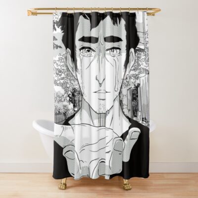 Manga Panel Joji Crying No Words Shower Curtain