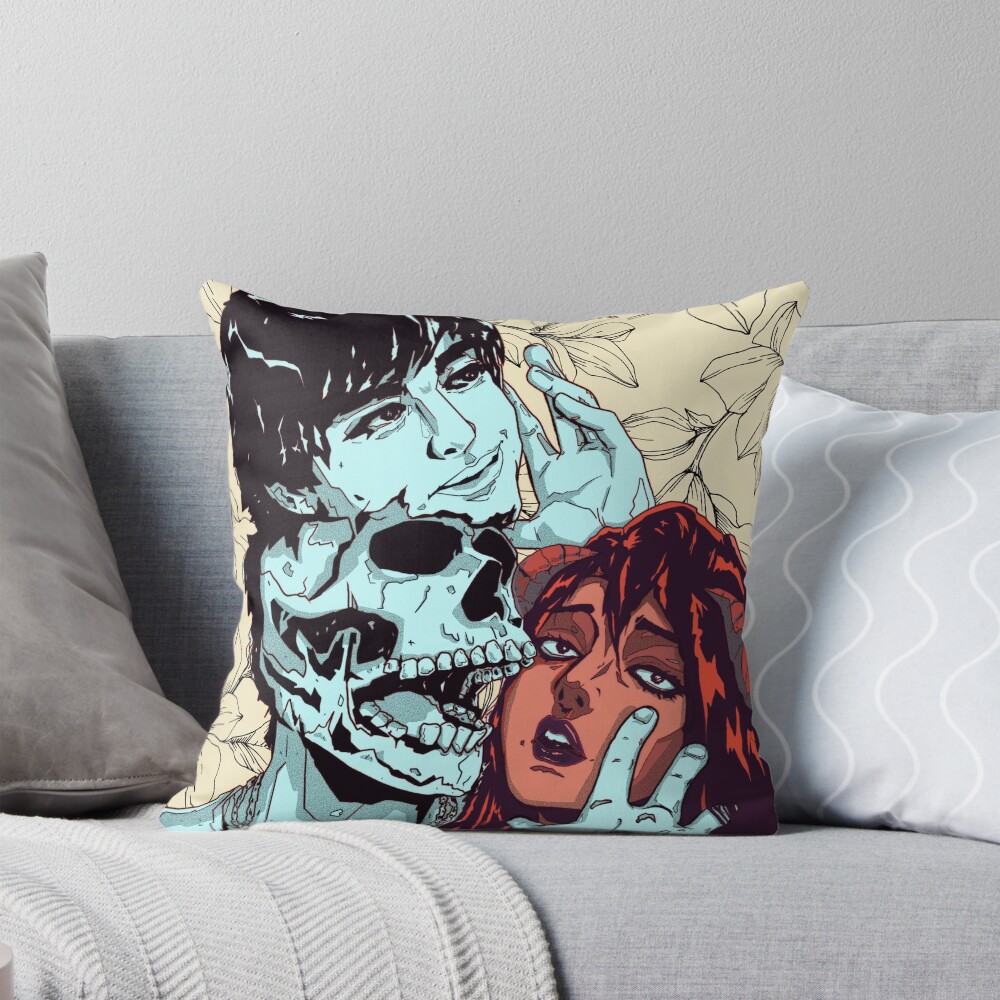 Demons With Joji Throw Pillow
