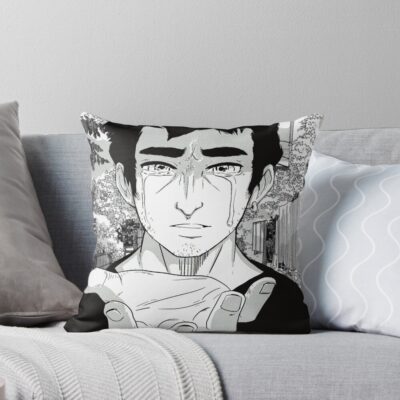 Manga Panel Joji Crying No Words Throw Pillow